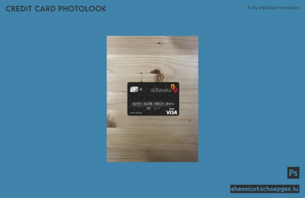 Bahrain Al Baraka Bank Visa-Karte Fotoansicht Beispielvorschau